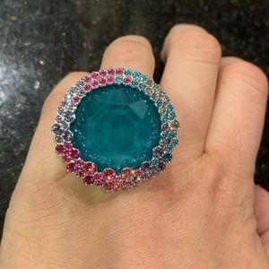 Brand new brilliance baby blue Swarovski ring